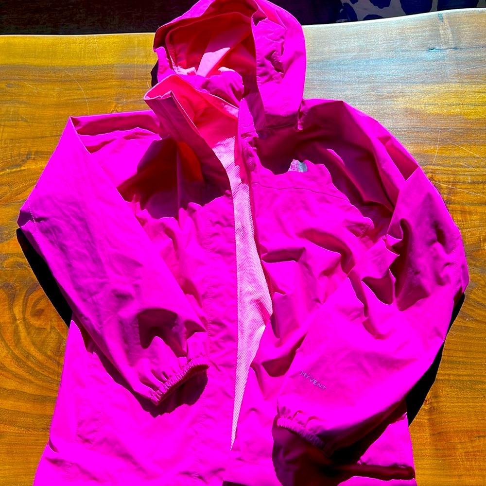 North face rain coat